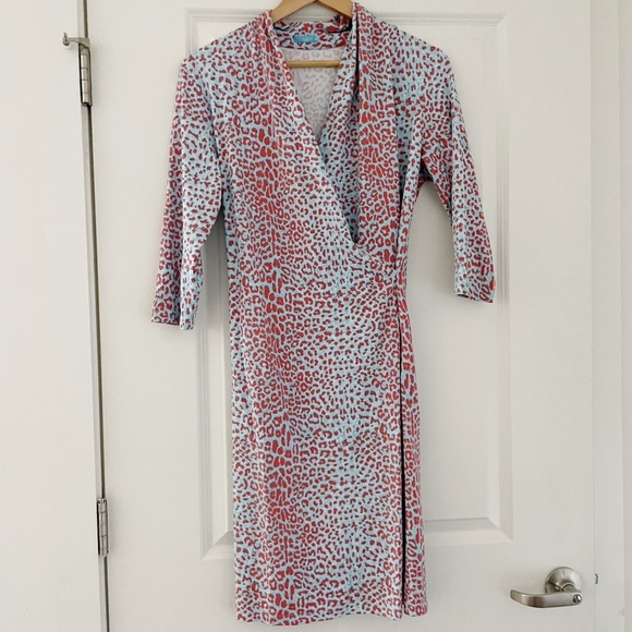 J. McLaughlin Panama Faux Wrap Catalina Cloth Dress Animal Print - Picture 3 of 9